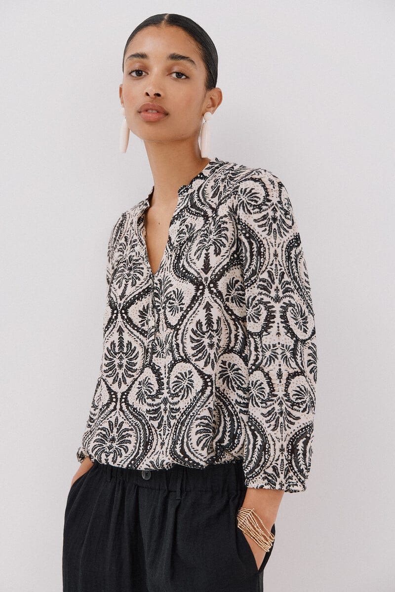 Blusa canesú delantro