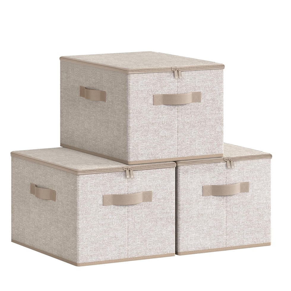 Pack de 3 cajas de almacenamiento plegables