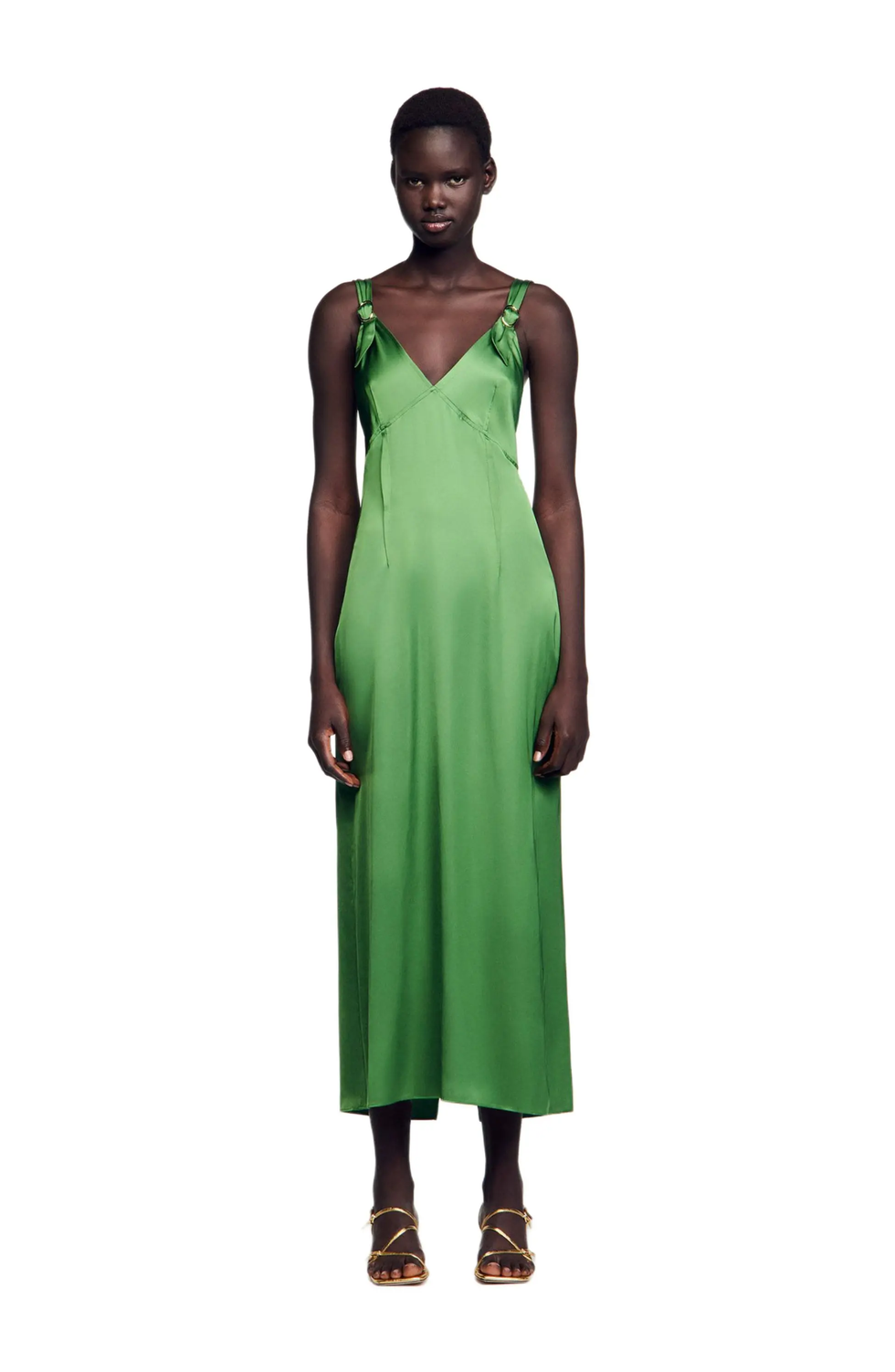 Fluid Satin-Effect Dress