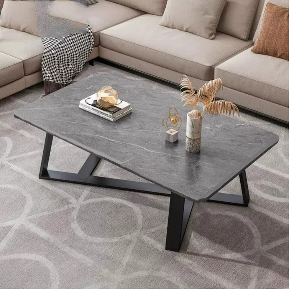 Mesa de centro rectangular de estilo moderno 