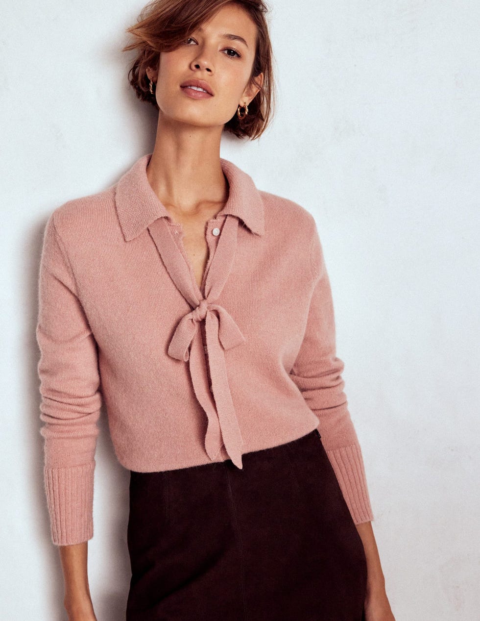 Misty Rose Pink Cardigan