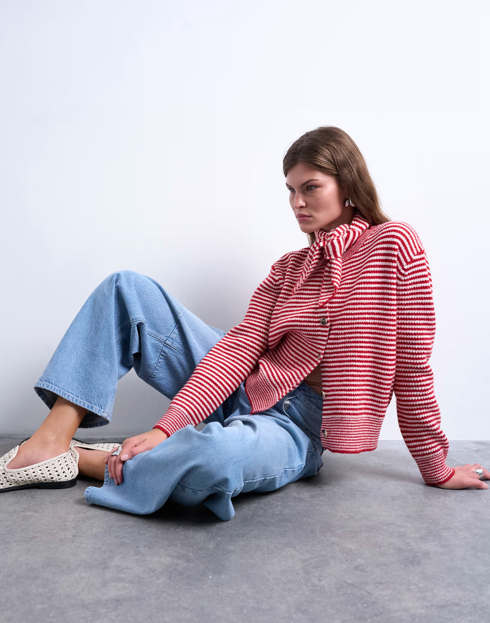 Stripe Knit Cardigan