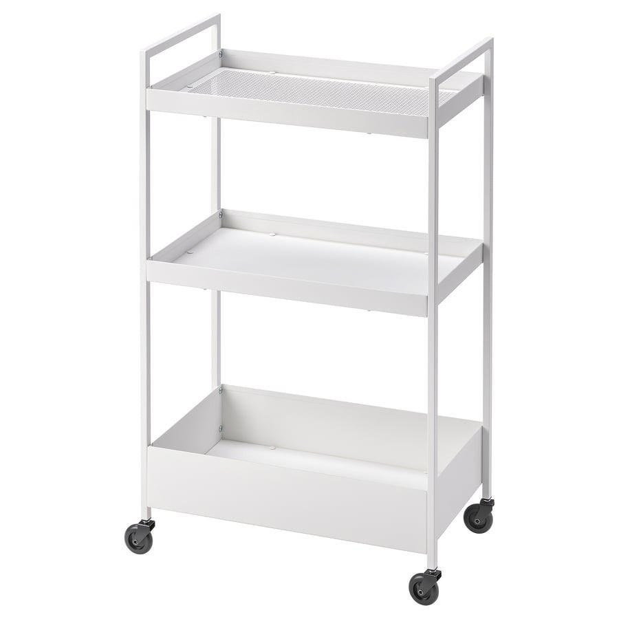 Carrito blanco de cocina