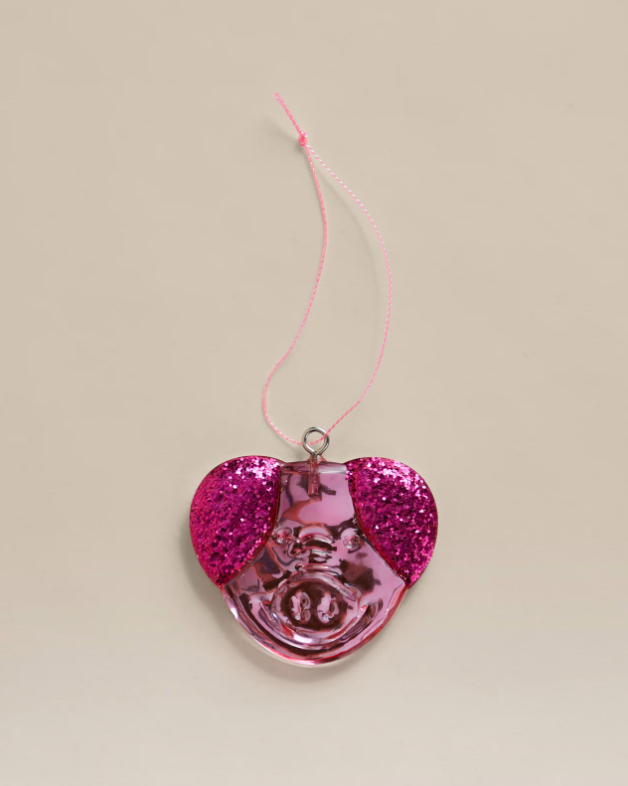 Percy Pig Sweet Glass Hanging Decoration