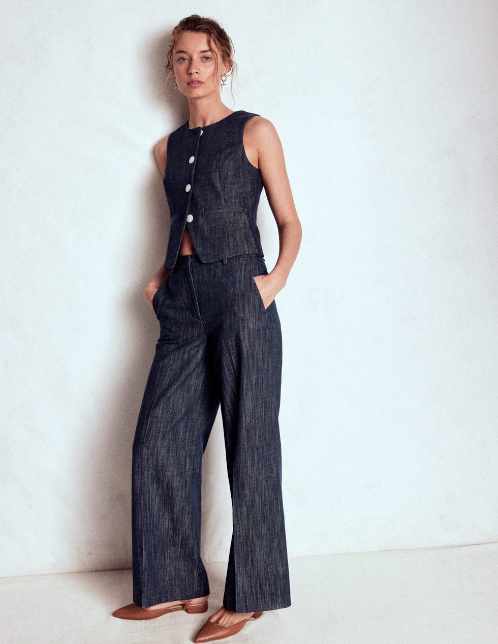 Tailored Twill Waistcoat