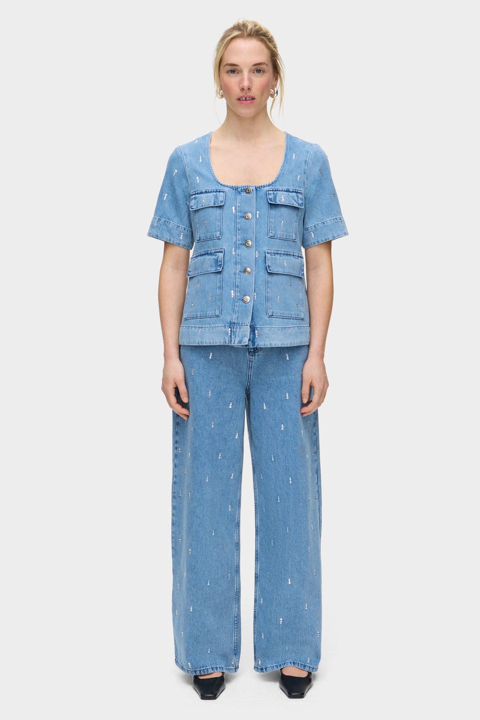 Chico Diamante Denim Top
