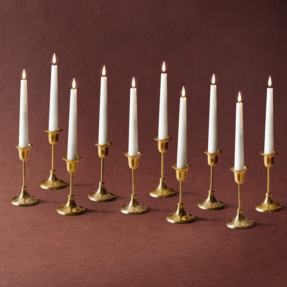 Realistic Flameless Taper Candles