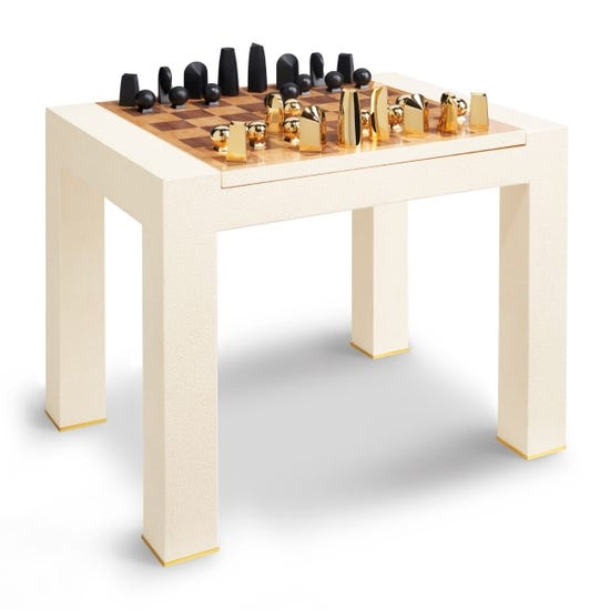 Shagreen Chess Side Table