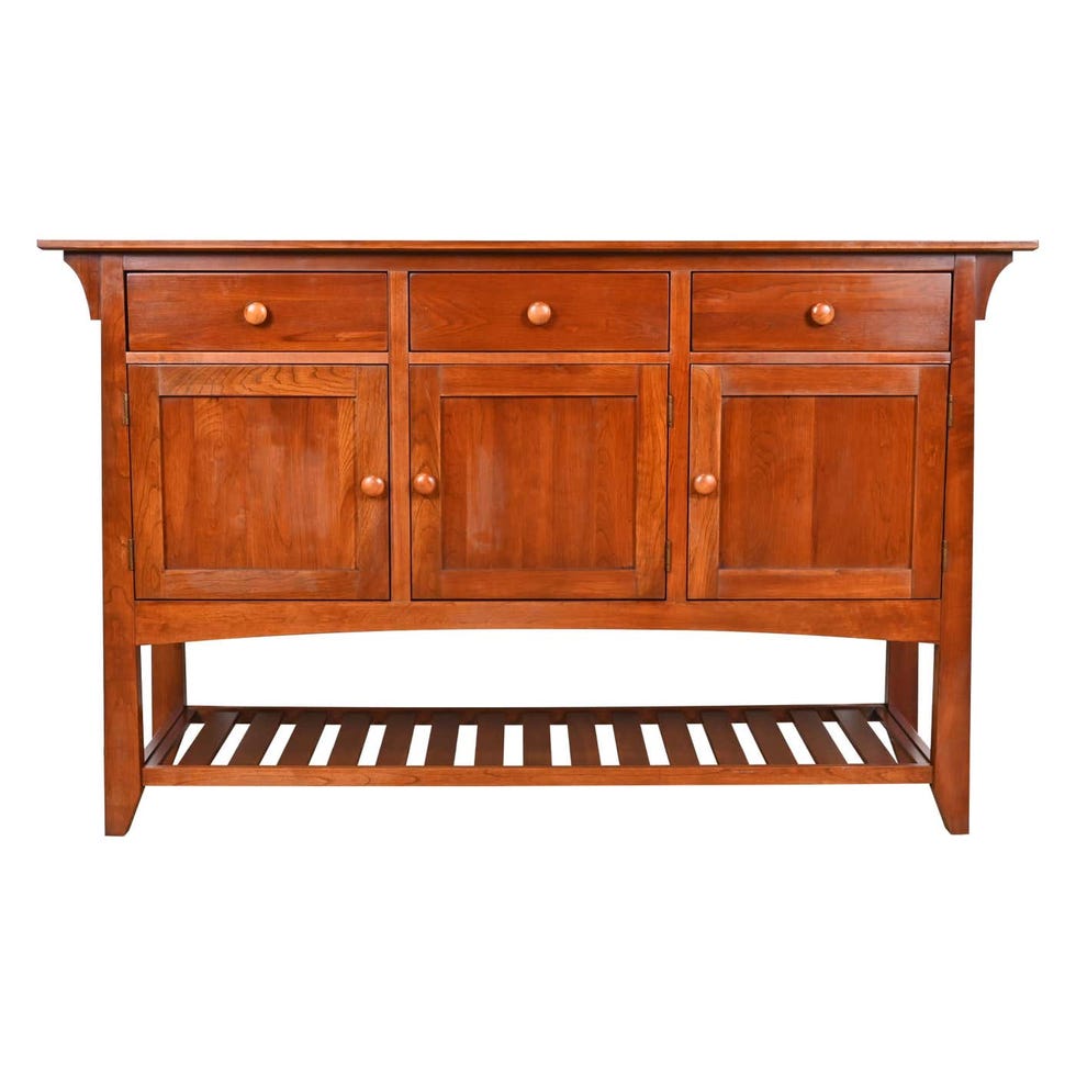 Arts & Crafts Cherry Wood Sideboard or Bar Cabinet