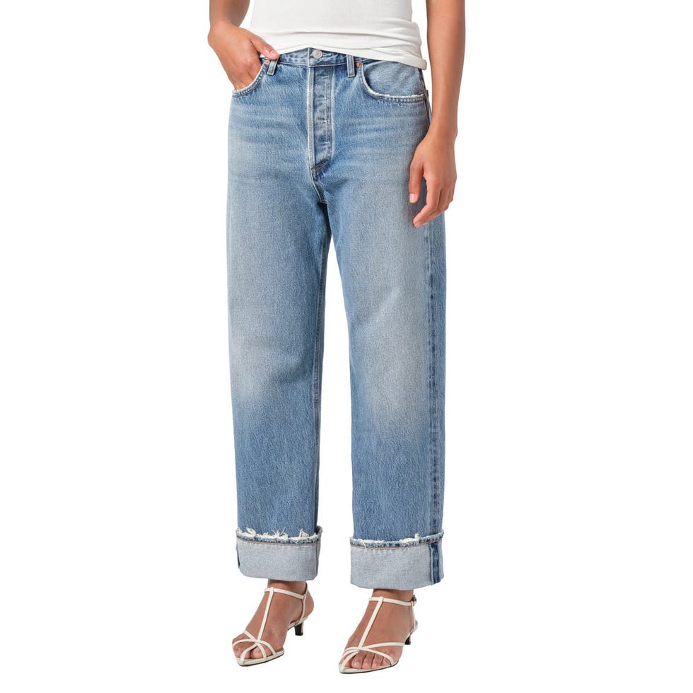 Fran Low Slung Loose Straight Leg Jeans