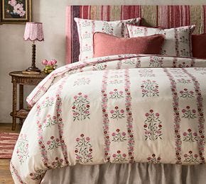 Evelyn Cotton Linen Duvet Cover & Shams
