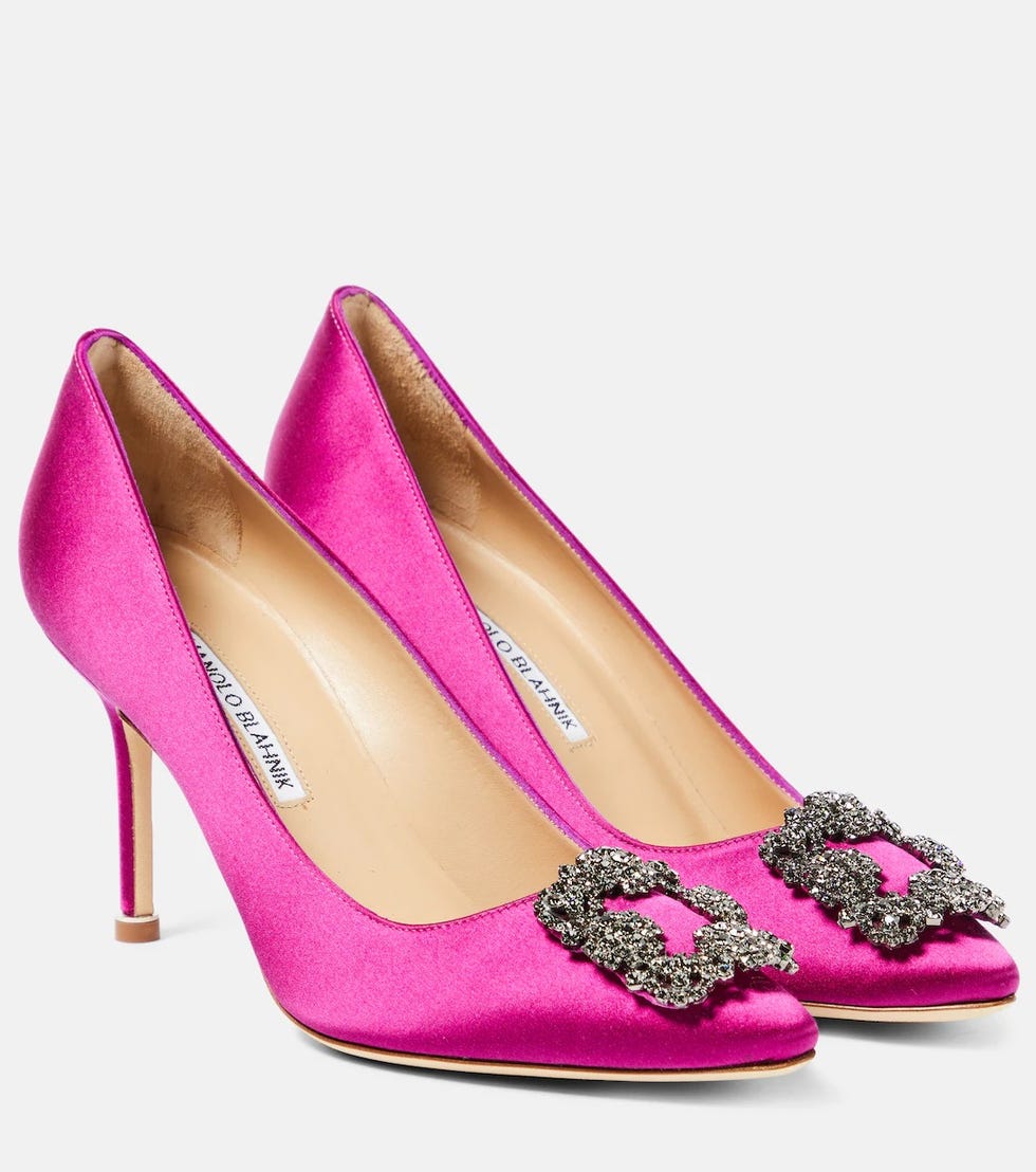 Hangisi 90 Embellished Satin Pumps