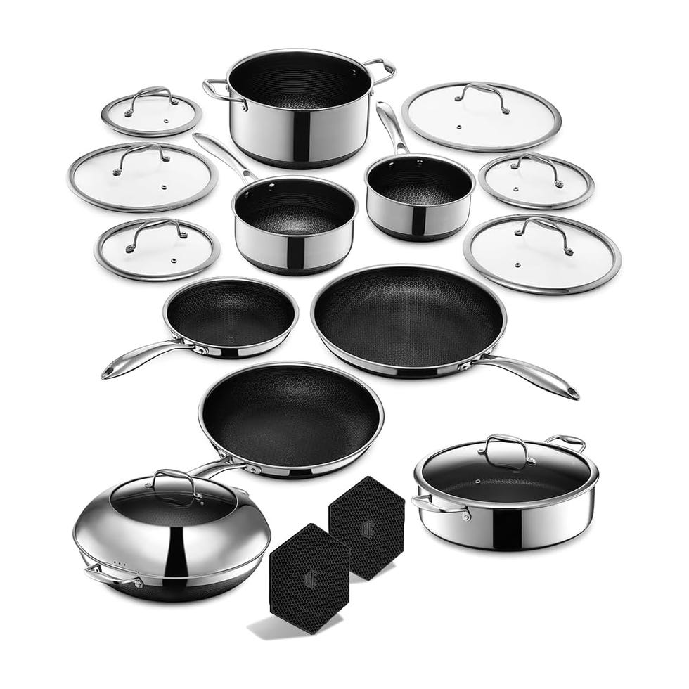 16 Piece Hybrid Stainless Steel Cookware Set