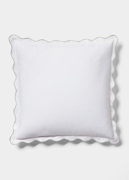Piqué Scallop Euro Sham