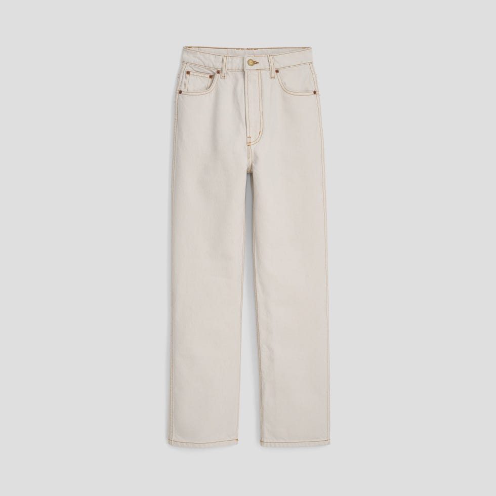Plein Relaxed Straight Jean Tile White