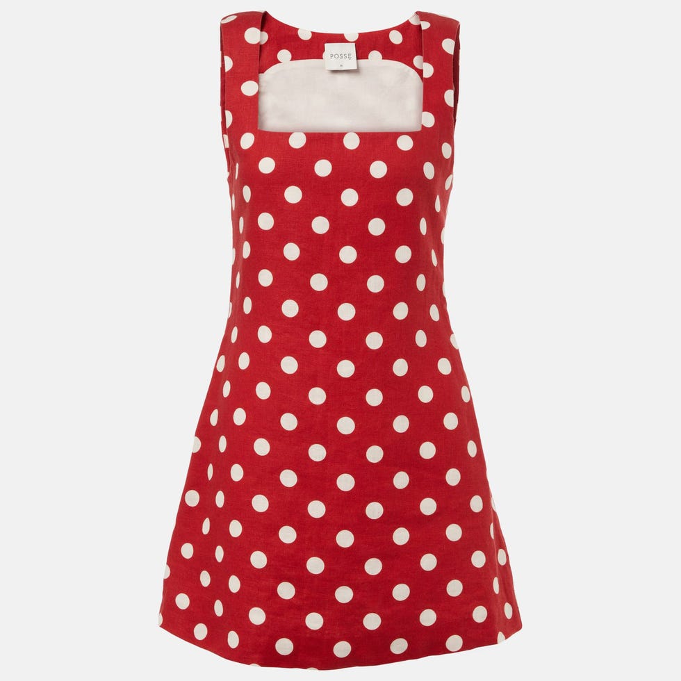 Alice Polka-Dot Linen Minidress