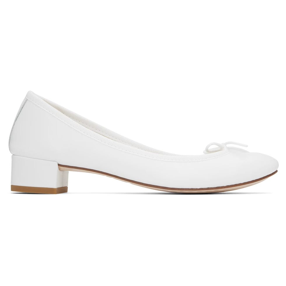 White Camille Heels