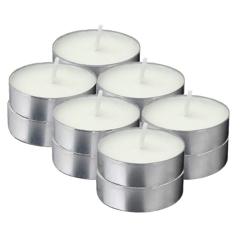 White Tealight Candles, Set of 12
