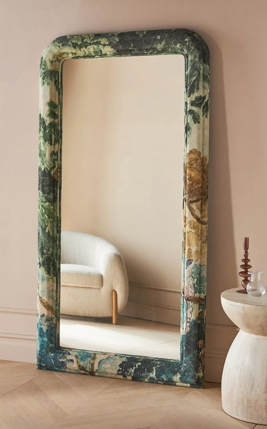 Judarn Upholstered Fabric Mirror