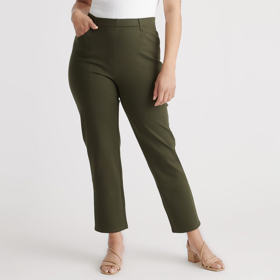 Ultra-Stretch Ponte Straight Leg 4-Pocket Pants