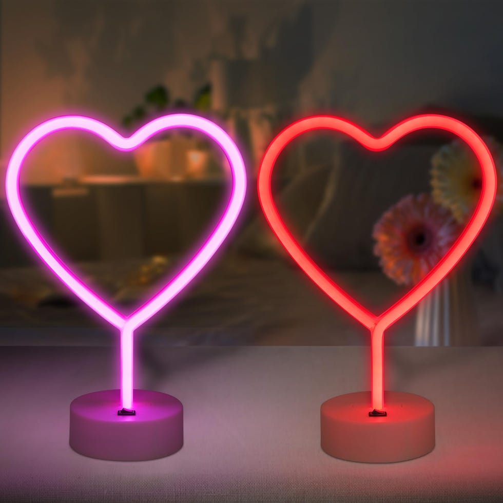 2 Pack Heart Neon Signs