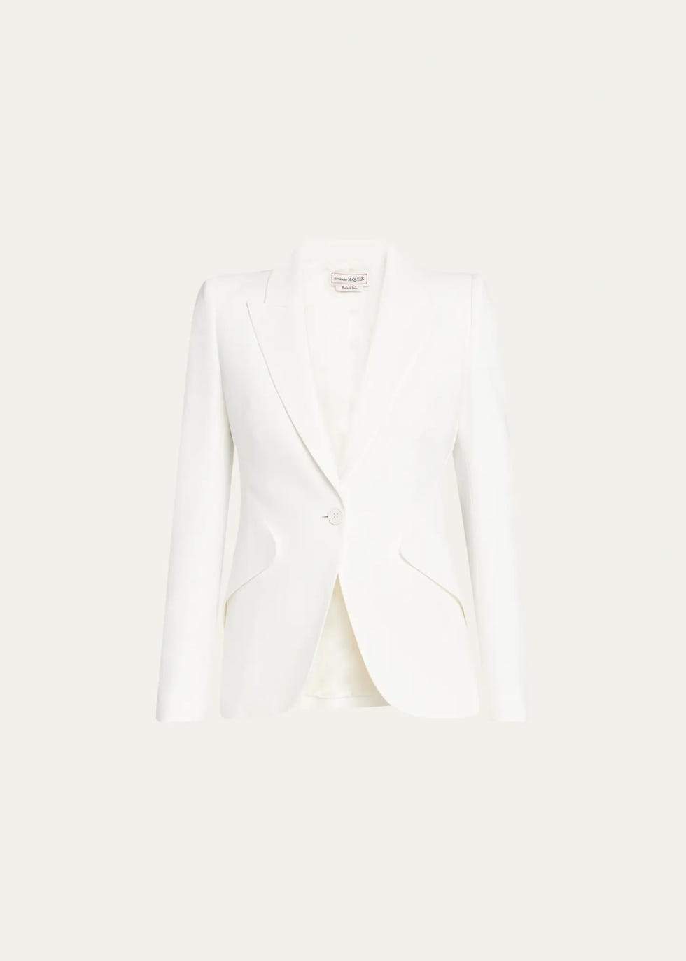 Classic Single-Breasted Suiting Blazer