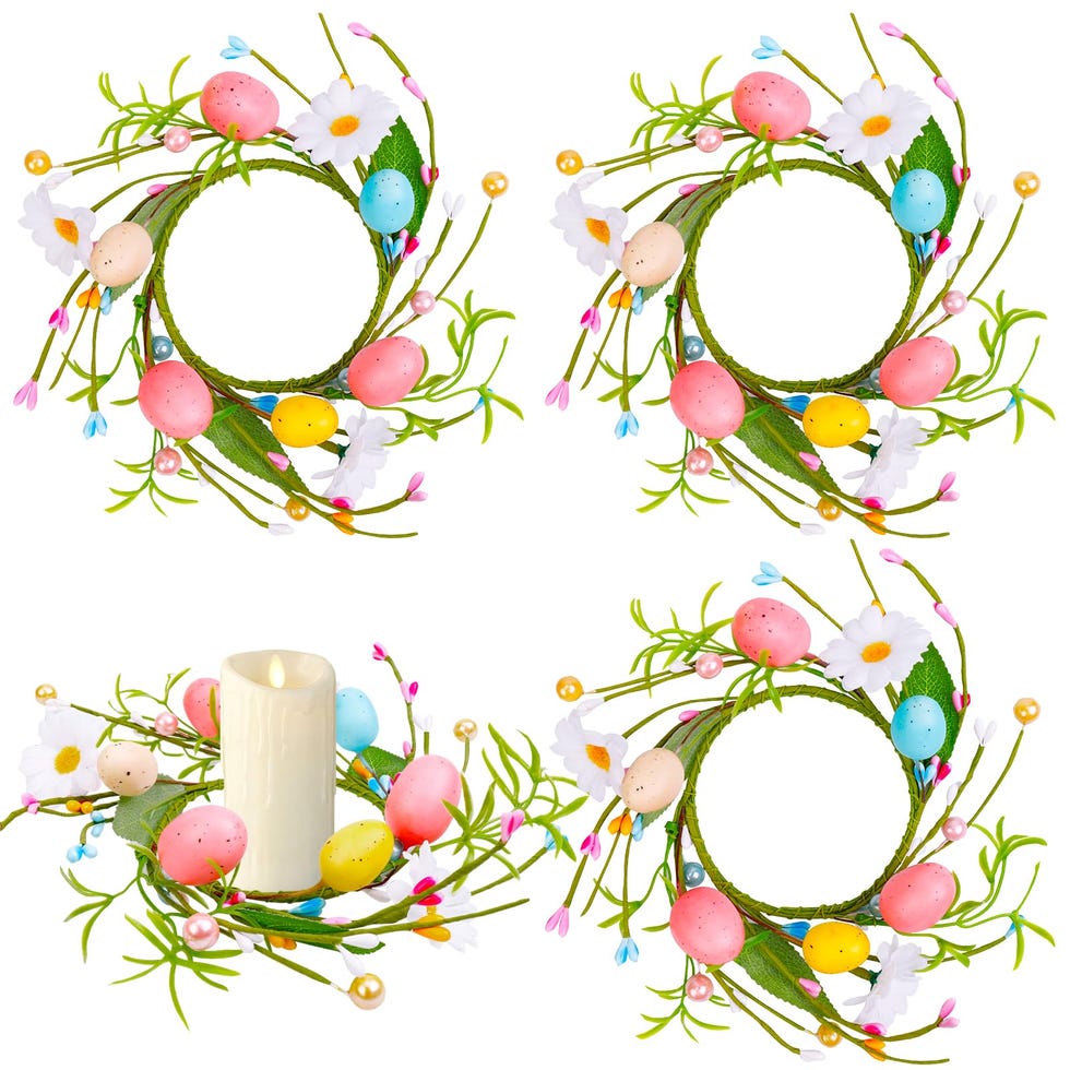 4 Pcs Easter Candle Rings