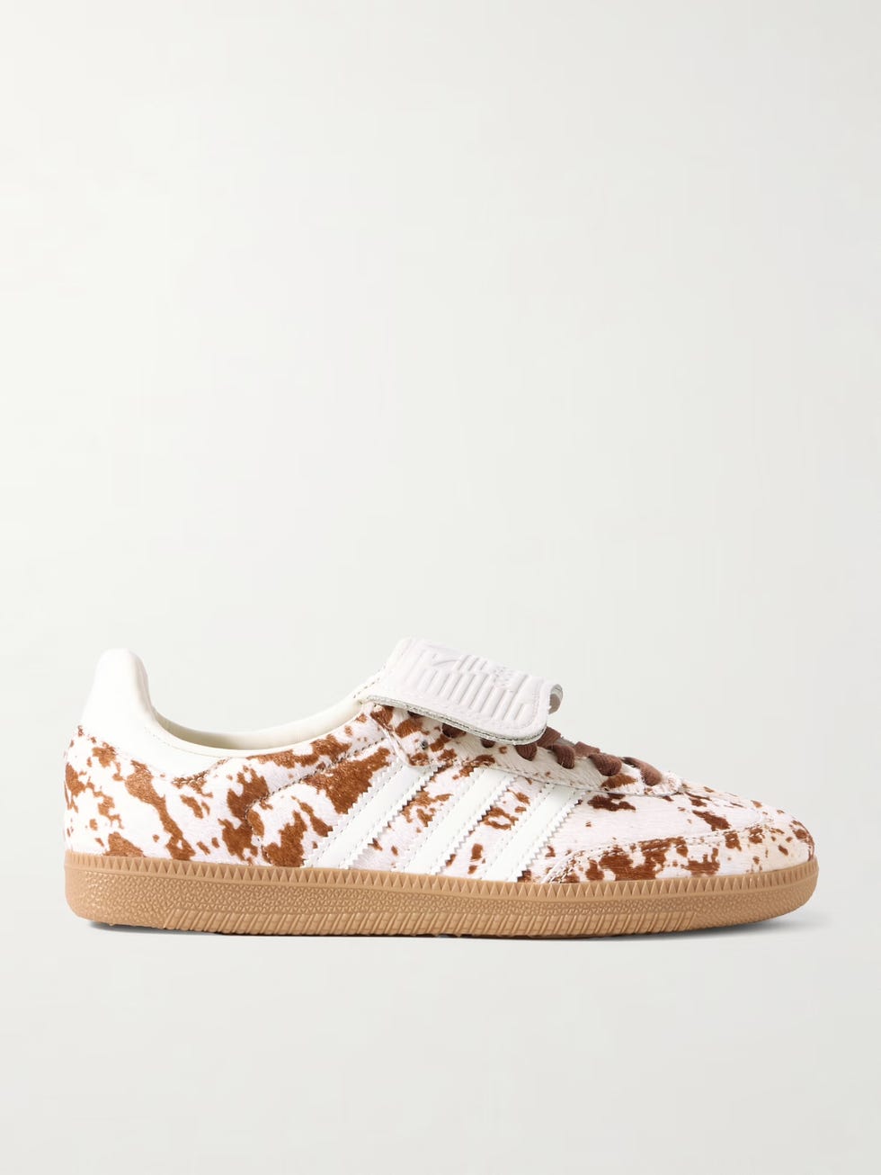 Samba LT Leather-Trimmed Cow-Print Pony Hair Sneakers