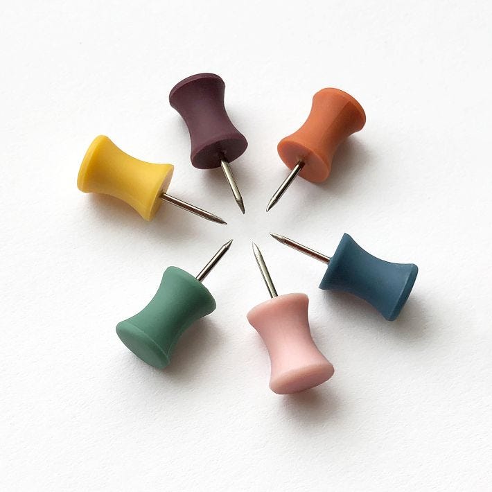 Girl Friday Modern Push Pins