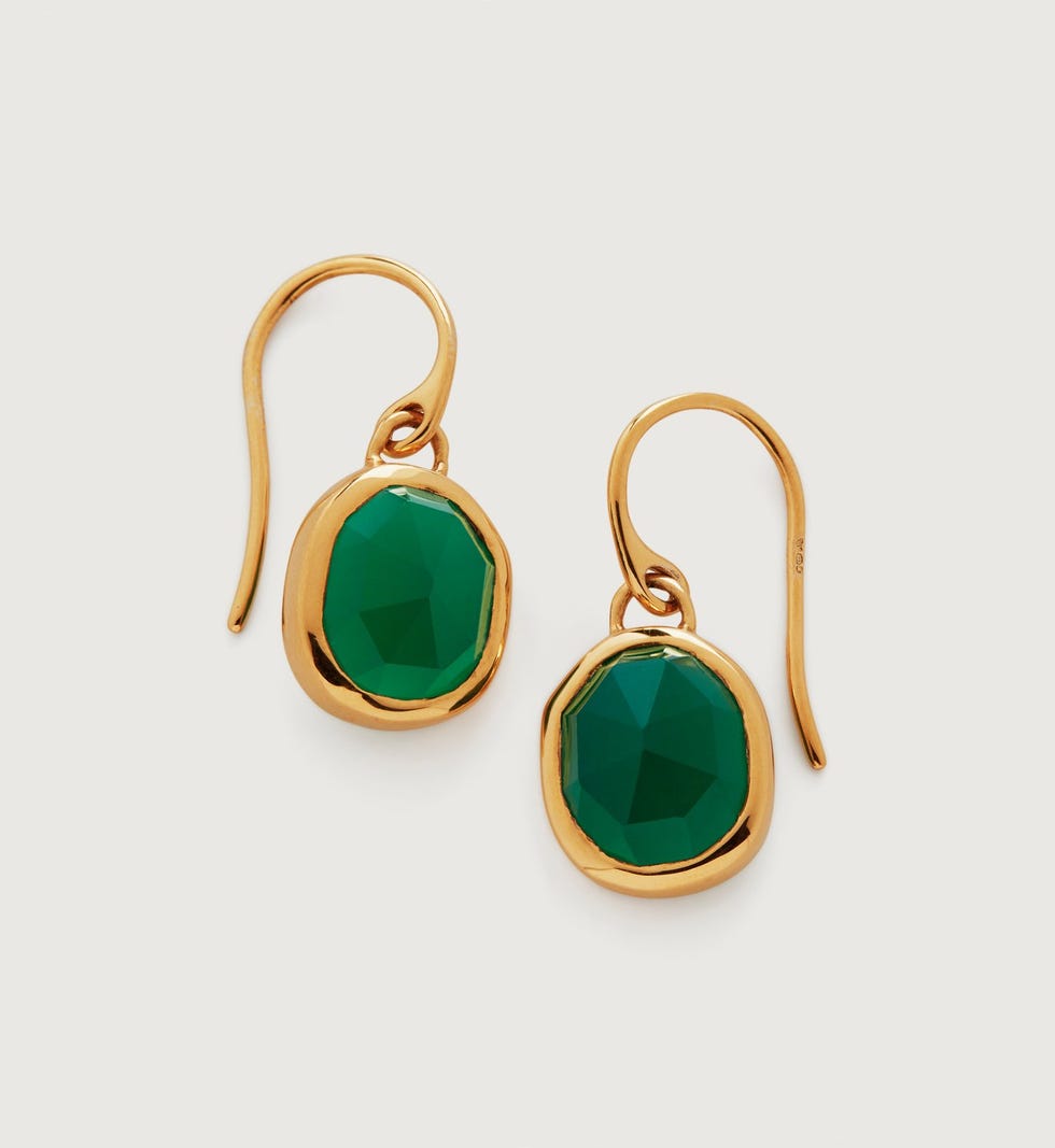 Siren Gemstone Wire Earrings