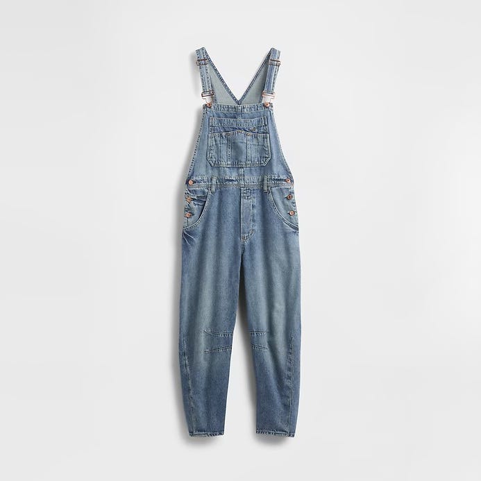 UltraSoft Denim Horseshoe Overalls
