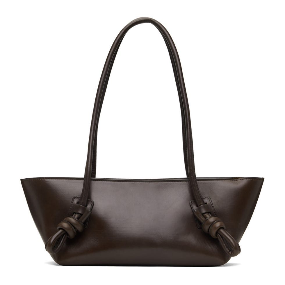 Brown Fleca Baguette Bag