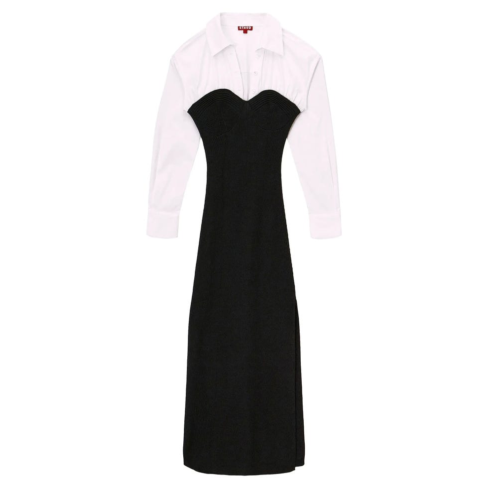 Hazel Layered Mixed-Media Dress
