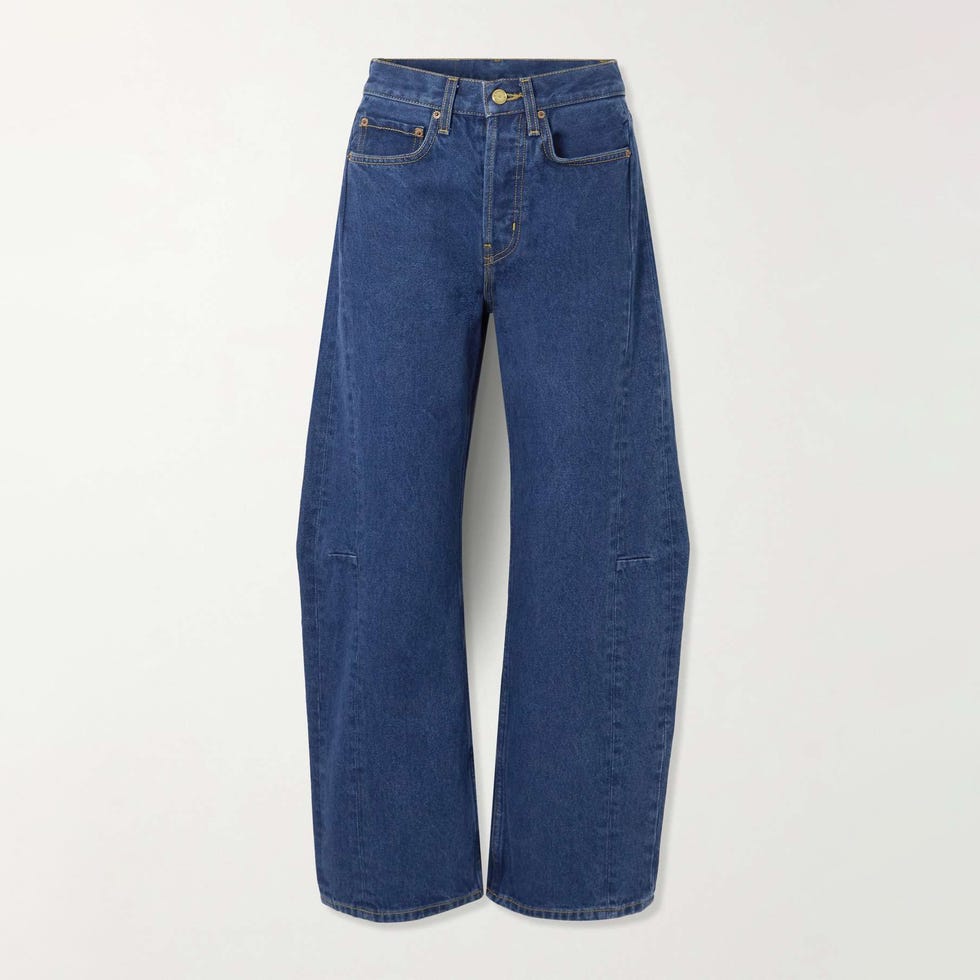 Lasso High-Rise Barrel-Leg Jeans