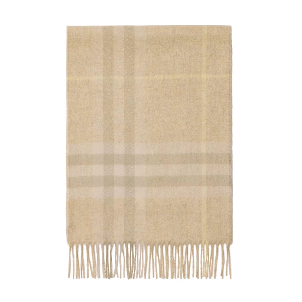 Giant Check Cashmere Scarf