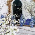 Blue, Cobalt blue, Blue and white porcelain, Majorelle blue, Porcelain, Still life, Floral design, Plant, Flower, Textile, 