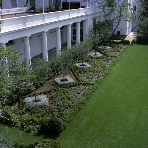 Explore The White House Rose Garden Through Jackie Kennedy Onis S The Finished Rose Garden In June Of 1962 Photo Robert Knudsen White House Photographs John F Kennedy Presidential Library And Museum Boston