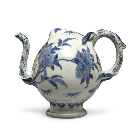 Blue and White Cadigan Teapot