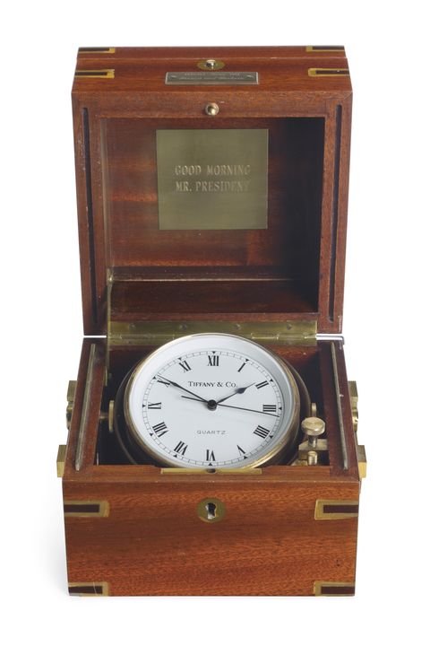 ronald reagan tiffany's clock