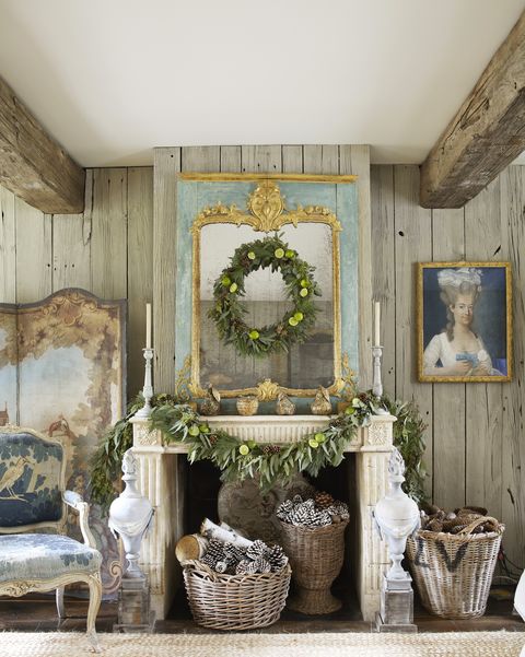 christmas mantel decorations lime garland