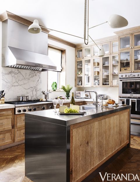 sleek and stainless veranda luxury kitchen design ideas