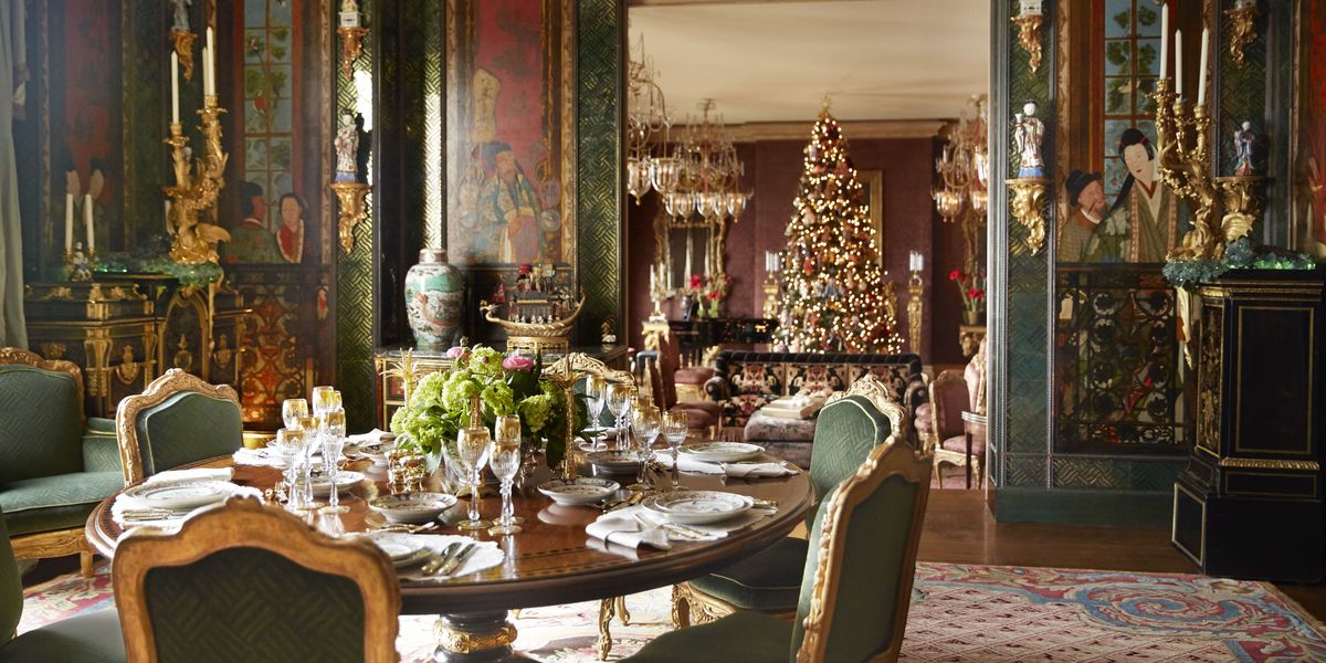 Gold Christmas Decorations Ann And Gordon Getty s San 