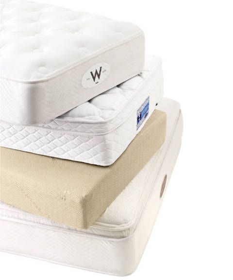 <p>New advances have created more options than ever, with each type offering a slightly different feel to suit every body. These choices illustrate some of the categories. Keep in mind that a mattress is designed to work with its matching box spring (also called the "foundation"). If you buy a mattress separately, it may feel different than it did at the store, or even affect the warranty.</p><br /><p><b>INNERSPRING:</b> The W Hotels Plush Top mattress has internal coils for support topped with layers of upholstery and padding; <a href="http://www.mattress.com"target="_new">mattress.com</a>; <a href="http://www.whotelsthestore.com"target="_new">whotelsthestore.com</a></p><br /><p><b>AIR:</b> Select Comfort's Sleep Number mattress offers chambers of air that adjust to provide just the right amount of support to each side; <a href="http://www.selectcomfort.com"target="_new">selectcomfort.com</a></p><br /><p><b>MEMORY FOAM:</b> Made of a special viscoelastic material, Tempur-Pedic's ClassicBed conforms to your body's shape to relieve pressure; <a href="http://www.tempurpedic.com"target="_new">tempurpedic.com</a></p><br /><p><b>GEL:</b> Specially designed zones in Simmons' BackCare with Technogel mattress support each area of your body, with a gel layer in the back-support zone; <a href="http://www.simmons.com"target="_new">simmons.com</a></p><br />