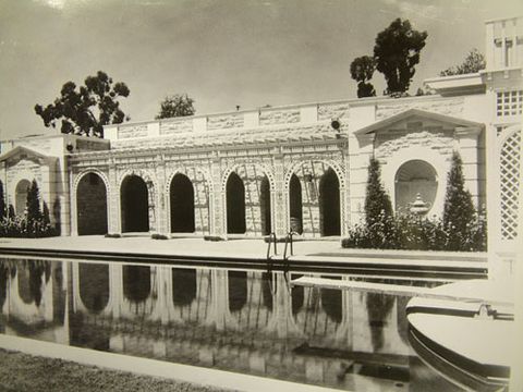 Pool and pavilion, 1928.