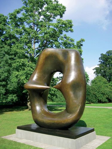 The sensual, organic bronze sculpture was formed in 1970.