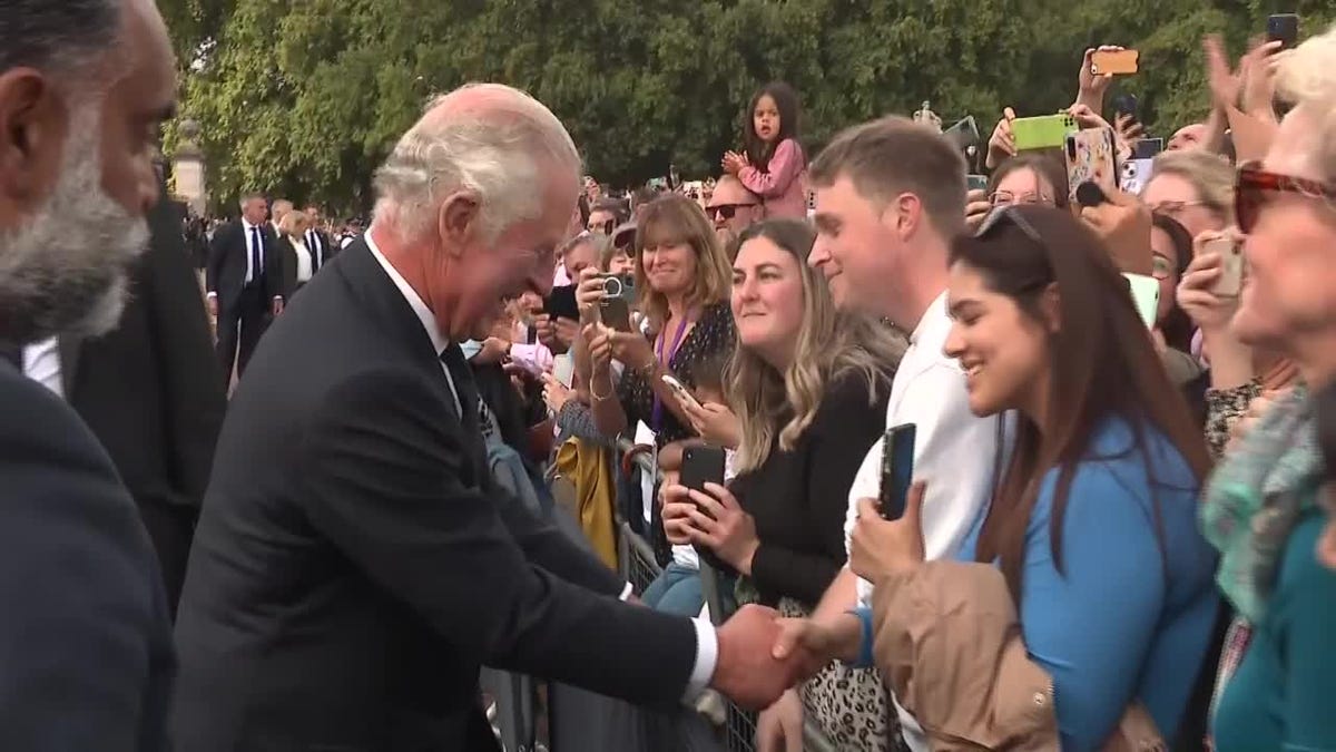 preview for King Charles Outside Buckingham Palace