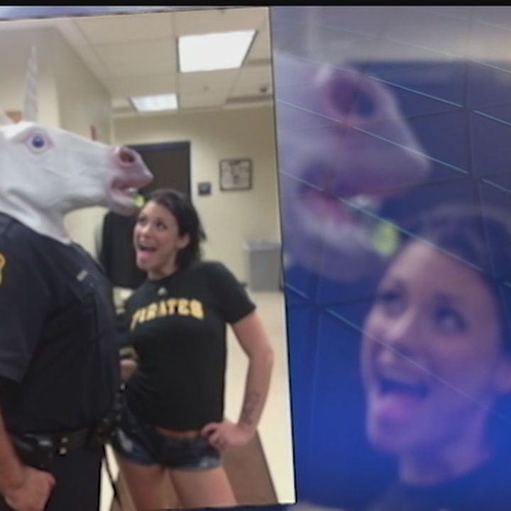 720px x 720px - Adult film director defends Pittsburgh officer's photo with unicorn mask, porn  star