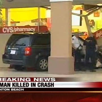 minivan crashes into cvs woman killed