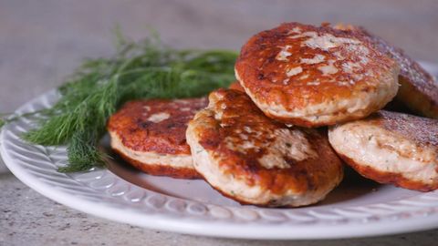 preview for Salmon Cakes with Dill and Feta