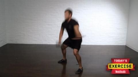 preview for Squat Thrust with Single-Arm Dumbbell High Pull